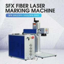 30W JPT Fiber Laser Marking Machine 175x175mm Engraving Machine 80mm Rotary Axis