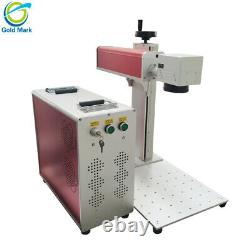 30W JPT Fiber Laser Marking Machine with rotary axis attachment