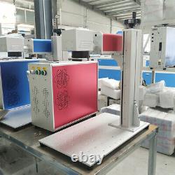 30W JPT Fiber Laser Marking Machine with rotary axis attachment