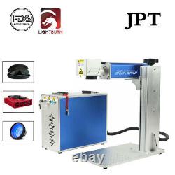 30W JPT Fiber Laser Metal Marking Machine 7.9x7.9 Laser Engraver Marker EzCad2
