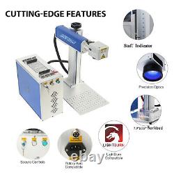 30W JPT Fiber Laser Metal Marking Machine 7.9x7.9 Laser Engraver Marker EzCad2
