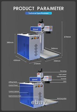 30W MAX Fiber Laser Engraver Laser Marking Engraving Machine 150150mm