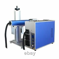 30W Raycus Fiber Laser Marking Engraving Machine Rotary Axis for Tumblers FDA CE