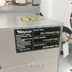 30W Raycus Fiber Laser Marking Machine 200x200mm and 300x300mm lens with Rotary