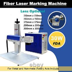 30W Raycus Fiber Laser Marking Machine Metal Engraving Logo DIY for Tumbler