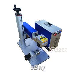 30W Raycus Fiber Laser Marking Machine & Rotary Engraving Steel Metal CE/FDA