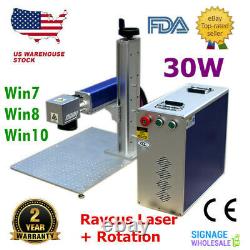 30W Raycus Fiber Laser Marking Machine for Jewelry Signs Engraving Ezcad2 CE&FDA