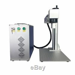 30W Raycus Fiber Laser Marking Machine with Rotary device and DHL shipping cost