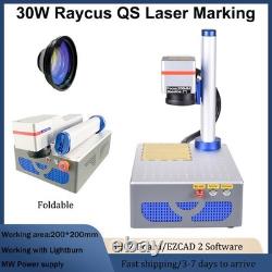 30W Raycus QS Fiber Laser Marking Machine Metal Steel Marking Foldable 200200mm
