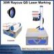 30w Raycus Qs Fiber Laser Marking Machine Metal Steel Marking Foldable 200200mm