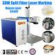 30w Split Fiber Laser Marking Engraving Machine With Rotation Axis &raycus Laser