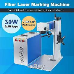 30W Split Fiber Laser Marking Machine Engraver 7.9 x 7.9 For Metal Marker