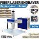 30w Split Fiber Laser Marking Machine Engraving Engraver Machine + Rotary