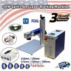 30W Split Fiber Laser Marking Machine Raycus Laser&Rotation Axis, Local Pickup