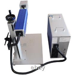 30W Split Fiber Laser Marking Machine with Rotation Axis and Raycus Laser Source