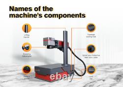 30W integrated fiber optic cable Laser Marking Machine Laser engraving machine