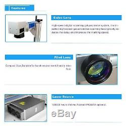 30 Watt Desktop Fiber Laser Marking Machine Deep Laser Metal Engraving 200x200mm