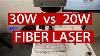 30w Vs 20w Fiber Laser Marking