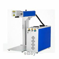 30w fiber laser marking machine+ rotary axis attachment metal non-metal engraver