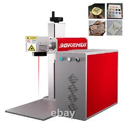 30x30cm 60W 110V JPT M7 Mopa Fiber Laser Marking Machine Steel Metal 11.8x11.8in