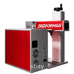 30x30cm 60W 110V JPT M7 Mopa Fiber Laser Marking Machine Steel Metal 11.8x11.8in