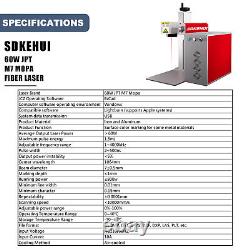 30x30cm 60W 110V JPT M7 Mopa Fiber Laser Marking Machine Steel Metal 11.8x11.8in