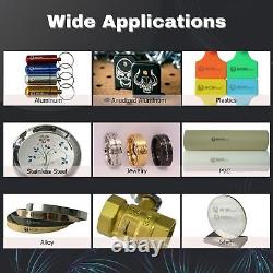 30x30cm 60W 110V JPT M7 Mopa Fiber Laser Marking Machine Steel Metal 11.8x11.8in