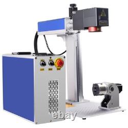 3D 300W JPT MOPA Fiber Laser Marking Machine EZCAD3 Curved Relief Deep Engraver