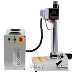 3D 300W JPT MOPA Fiber Laser Marking Machine EZCAD3 Curved Relief Deep Engraver