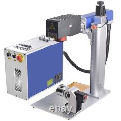 3D 300W JPT MOPA Fiber Laser Marking Machine EZCAD3 Curved Relief Deep Engraver