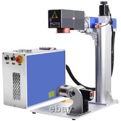 3D 300W JPT MOPA Fiber Laser Marking Machine EZCAD3 Curved Relief Deep Engraver