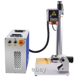 3D 300W JPT MOPA Fiber Laser Marking Machine EZCAD3 Curved Relief Deep Engraver