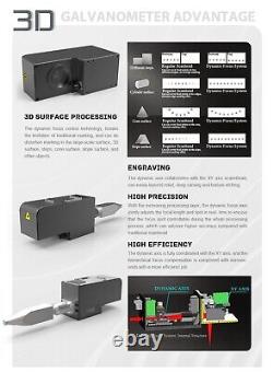 3D JPT MOPA 60W Fiber Laser Marking Machine 200mm200mm Lens Engraving Machine