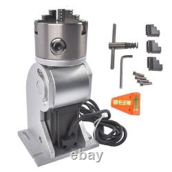 3Jaws Diameter 80mm Lathe Rotary Chuck For Fiber Laser Engraving Marking Machine