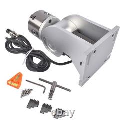 3Jaws Diameter 80mm Lathe Rotary Chuck For Fiber Laser Engraving Marking Machine