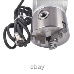 3Jaws Diameter 80mm Lathe Rotary Chuck For Fiber Laser Engraving Marking Machine