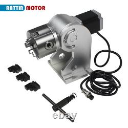 3 Jaw 80mm D80/Ring/Round Wheel Rotary Axis for Fiber Laser Marking Machine/Pen