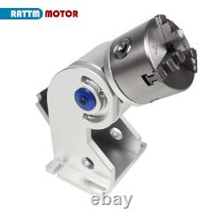 3 Jaw 80mm D80/Ring/Round Wheel Rotary Axis for Fiber Laser Marking Machine/Pen