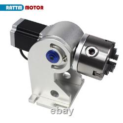 3 Jaw 80mm D80/Ring/Round Wheel Rotary Axis for Fiber Laser Marking Machine/Pen
