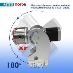 3 Jaw 80mm D80/Ring/Round Wheel Rotary Axis for Fiber Laser Marking Machine/Pen