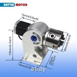 3 Jaw 80mm D80/Ring/Round Wheel Rotary Axis for Fiber Laser Marking Machine/Pen