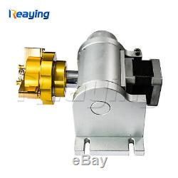 3 chuck rotary attachment for fiber laser metal marking machine
