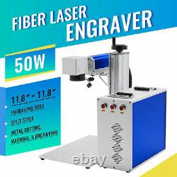 50W 11.8x11.8 Raycus Split Fiber Laser Marking Machine Metal Engraver Cutter