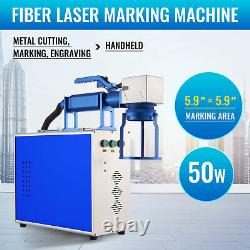 50W 5.9x5.9 Work aera Fiber Laser Marking Machine for Metal Non-Metal Engraver