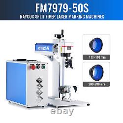 50W 7.9x7.9 Fiber Laser Marking Metal Engraver Marker with Basic Accessories