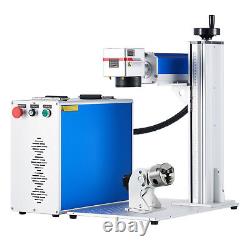 50W 7.9x7.9 Fiber Laser Marking Metal Engraver Marker with Extreme Accessories