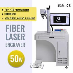 50W Desktop Fiber Laser Marking Machine 7.9x7.9 Metal Marker Cutter Engraver