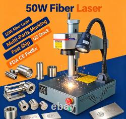 50W Fiber Laser Engraving Cutting Machine Metal Photo & Logo Marking For Jewelry