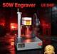 50w Fiber Laser Engraving Desktop Unit Photo Marking Metal Jewelry Cutting Tool