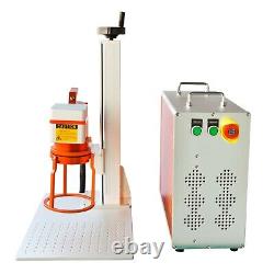 50W Fiber Laser Engraving Machine With 80mm rotary Handheld Design Ship From USA